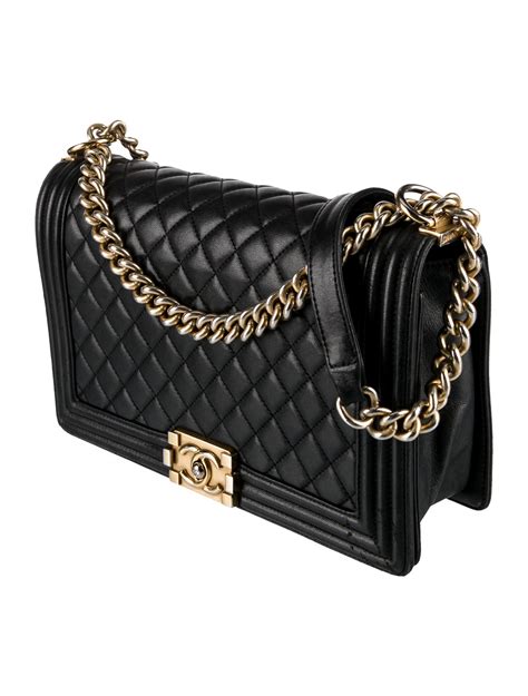 chanel boy bag the realreal